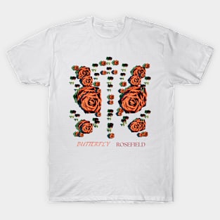 ROSE FIELD, BUTTERFLY T-Shirt